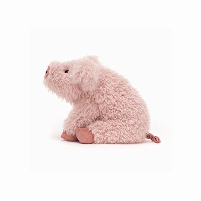 Jellycat Curvie Pig Farmyard USA | 75624EOXV